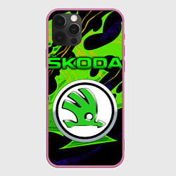 Чехол iPhone 12 Pro SKODA - ОРГАНИЧЕСКИЙ ЗЕЛЁНЫЙ