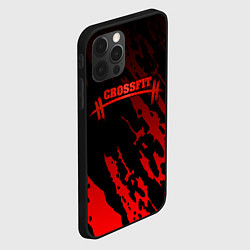 Чехол для iPhone 12 Pro КРОССФИТ - Красные пятна, цвет: 3D-черный — фото 2