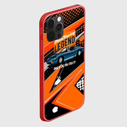 Чехол для iPhone 12 Pro Street racing Legend retro, цвет: 3D-красный — фото 2