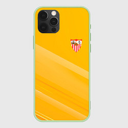 Чехол для iPhone 12 Pro Sevilla желтая абстракция, цвет: 3D-салатовый