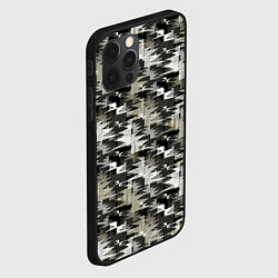 Чехол для iPhone 12 Pro Абстрактный камуфляжный, цвет: 3D-черный — фото 2