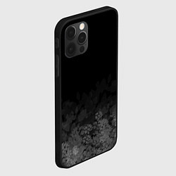 Чехол для iPhone 12 Pro Листва на темном фоне, цвет: 3D-черный — фото 2