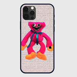 Чехол для iPhone 12 Pro Киси Миси объёмная игрушка - Kissy Missy, цвет: 3D-черный