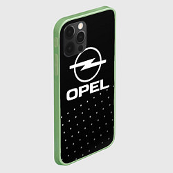 Чехол для iPhone 12 Pro Opel Абстракция кружочки, цвет: 3D-салатовый — фото 2