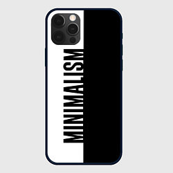 Чехол для iPhone 12 Pro MINIMALISM - BLACK AND WHITE, цвет: 3D-черный