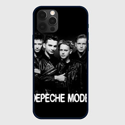 Чехол для iPhone 12 Pro Depeche Mode - black & white portrait, цвет: 3D-черный