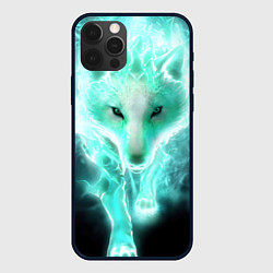 Чехол для iPhone 12 Pro Волк из света, цвет: 3D-черный