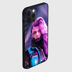 Чехол для iPhone 12 Pro Cyberpunk 2077 - Валери V, цвет: 3D-черный — фото 2