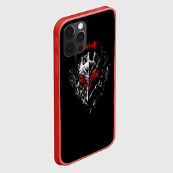 Чехол для iPhone 12 Pro Берсерк Гатс Маска Доспехов, цвет: 3D-красный — фото 2
