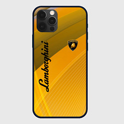 Чехол для iPhone 12 Pro Lamborghini - абстракция, цвет: 3D-черный