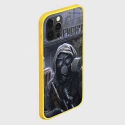 Чехол для iPhone 12 Pro STALKER Одиночка В Припяти, цвет: 3D-желтый — фото 2