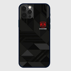 Чехол для iPhone 12 Pro Dodge - абстракция, цвет: 3D-черный
