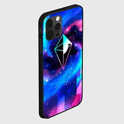 Чехол для iPhone 12 Pro No Mans Sky неоновый космос, цвет: 3D-черный — фото 2