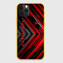 Чехол для iPhone 12 Pro Citroёn - спорт, цвет: 3D-желтый