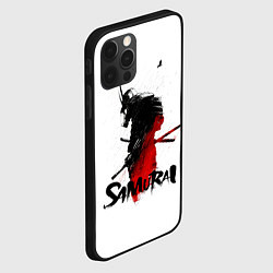Чехол для iPhone 12 Pro Самурай В Противогазе, цвет: 3D-черный — фото 2