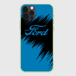 Чехол для iPhone 12 Pro Ford focus, цвет: 3D-салатовый