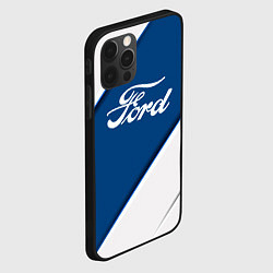 Чехол для iPhone 12 Pro Ford - СИНЯЯ ПОЛОСА, цвет: 3D-черный — фото 2