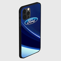 Чехол для iPhone 12 Pro Ford - абстракция, цвет: 3D-черный — фото 2