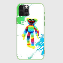Чехол для iPhone 12 Pro Разноцветный Хагги Вагги, цвет: 3D-салатовый