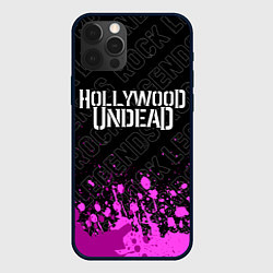 Чехол для iPhone 12 Pro Hollywood Undead rock legends: символ сверху, цвет: 3D-черный