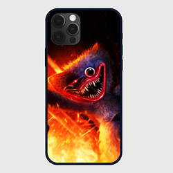 Чехол для iPhone 12 Pro Хагги Вагги в огне, цвет: 3D-черный