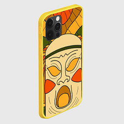 Чехол для iPhone 12 Pro Polynesian tiki SCREAMY, цвет: 3D-желтый — фото 2