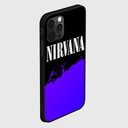 Чехол для iPhone 12 Pro Nirvana purple grunge, цвет: 3D-черный — фото 2