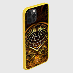 Чехол для iPhone 12 Pro Загадочный принт в трехмерном пространстве, цвет: 3D-желтый — фото 2