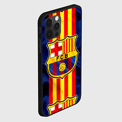 Чехол для iPhone 12 Pro Фк Барселона Лого, цвет: 3D-черный — фото 2