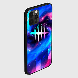 Чехол для iPhone 12 Pro Dead by Daylight неоновый космос, цвет: 3D-черный — фото 2
