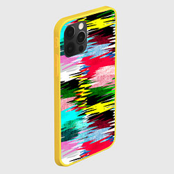 Чехол для iPhone 12 Pro Абстрактный многоцветный неоновый узор, цвет: 3D-желтый — фото 2