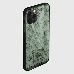 Чехол для iPhone 12 Pro Старая затёртая мешковина с принтом, цвет: 3D-черный — фото 2