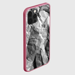 Чехол для iPhone 12 Pro Имитация скалы, цвет: 3D-малиновый — фото 2