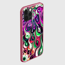 Чехол для iPhone 12 Pro Движение вируса, цвет: 3D-малиновый — фото 2
