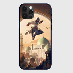 Чехол для iPhone 12 Pro Assassins Creed Mirage, цвет: 3D-черный