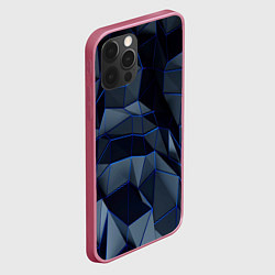 Чехол для iPhone 12 Pro Абстрактный узор, цвет: 3D-малиновый — фото 2