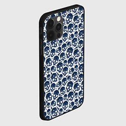 Чехол для iPhone 12 Pro Череп с пулевым отверстием, цвет: 3D-черный — фото 2