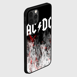 Чехол для iPhone 12 Pro AC DC огонь-пламя, цвет: 3D-черный — фото 2