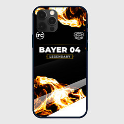 Чехол для iPhone 12 Pro Bayer 04 legendary sport fire, цвет: 3D-черный