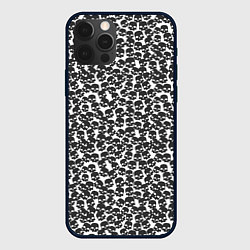 Чехол для iPhone 12 Pro Череп мелкий, цвет: 3D-черный