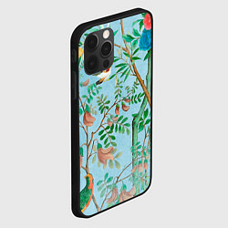 Чехол для iPhone 12 Pro Райский сад в стиле gucci, цвет: 3D-черный — фото 2