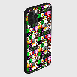 Чехол для iPhone 12 Pro Minecraft characters, цвет: 3D-черный — фото 2