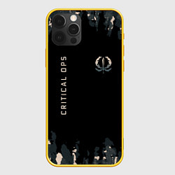 Чехол для iPhone 12 Pro Critical ops Камуфляж, цвет: 3D-желтый
