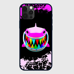 Чехол для iPhone 12 Pro 6ix9ine акула neon, цвет: 3D-черный