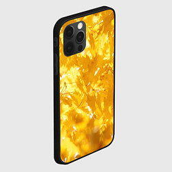 Чехол для iPhone 12 Pro Золотые листья на ветках, цвет: 3D-черный — фото 2