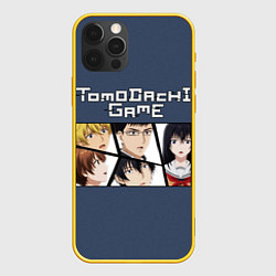 Чехол для iPhone 12 Pro Tomodachi Game - игра друзей, цвет: 3D-желтый