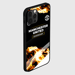 Чехол для iPhone 12 Pro Manchester United legendary sport fire, цвет: 3D-черный — фото 2