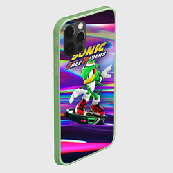 Чехол для iPhone 12 Pro Jet-the-hawk - Sonic Free Riders, цвет: 3D-салатовый — фото 2