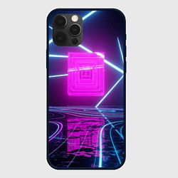 Чехол для iPhone 12 Pro Неоновые декорации, цвет: 3D-черный