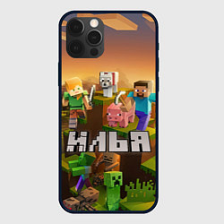 Чехол для iPhone 12 Pro Илья Minecraft, цвет: 3D-черный